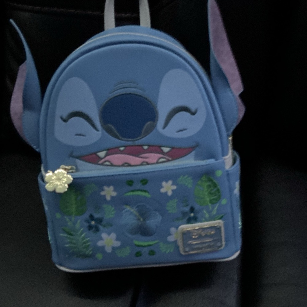 Loungefly Blue and Purple Stitch Mini Backpack